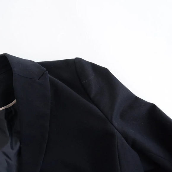 Vince Camuto Black Blazer with Single Gold Button Fitted Jacket Size 14 - Picture 10 of 13